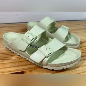 BIRKENSTOCK WOMENS ARIZONA ESSENTIALS EVA SURF GREEN COLORWAY! MUST SEE!